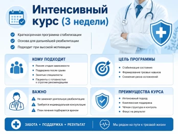 Реабилитация за 21 день в Далматово