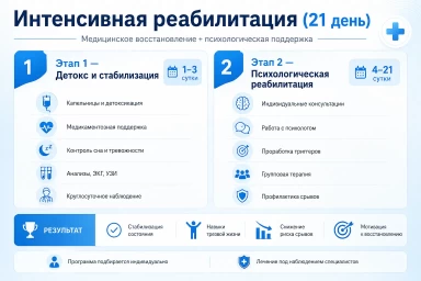 Реабилитация за 21 день в Далматово